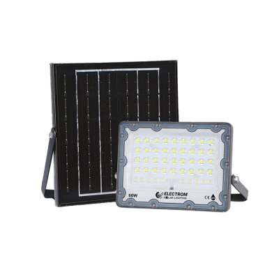 Ηλιακός Προβολέας LED Αλουμινίου 60W 6000Κ