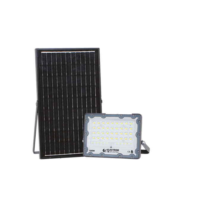 Ηλιακός Προβολέας LED Αλουμινίου 100W 6000Κ