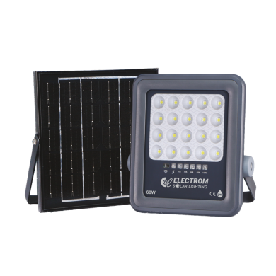 Ηλιακός Προβολέας LED ABS 60W 6000Κ