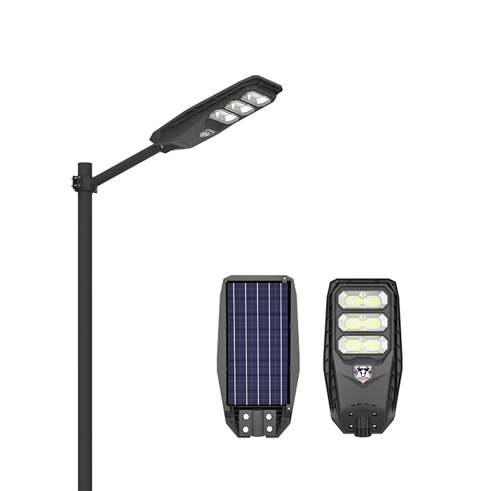 Ηλιακό Φωτιστικό Δρόμου IP65 ABS 300W LED 6000K, Ενσωματωμένο Πάνελ