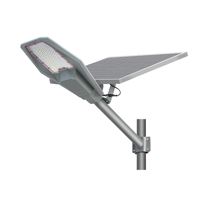 Ηλιακό Φωτιστικό Δρόμου IP65 Αλουμινίου 400W LED 6000Κ Ρυθμιζόμενο Πάνελ