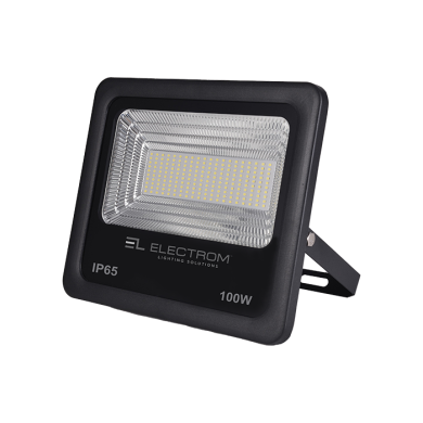 ΠΡΟΒΟΛΕΑΣ IP65 100W LED 85-265V 6500K SLIM ΜΑΥΡΟΣ