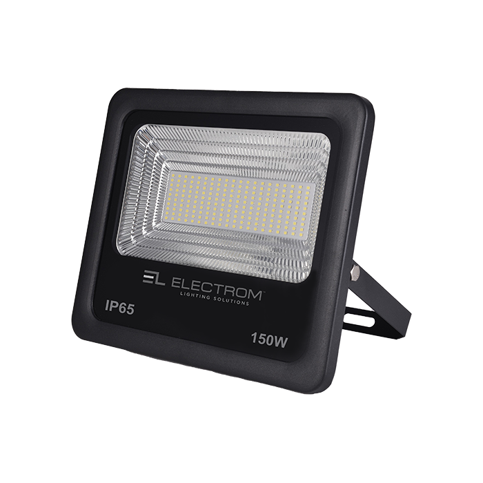 ΠΡΟΒΟΛΕΑΣ IP65 150W LED 85-265V 6500K SLIM ΜΑΥΡΟΣ