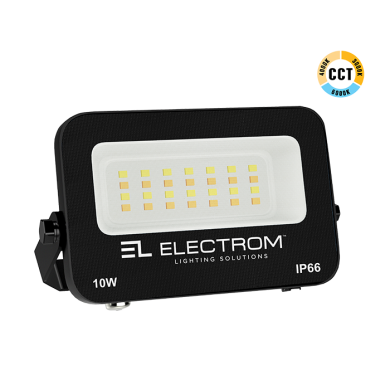 ΠΡΟΒΟΛΕΑΣ IP65 10W LED 3CCT ΜΑΥΡΟΣ ΜΙΝΙ