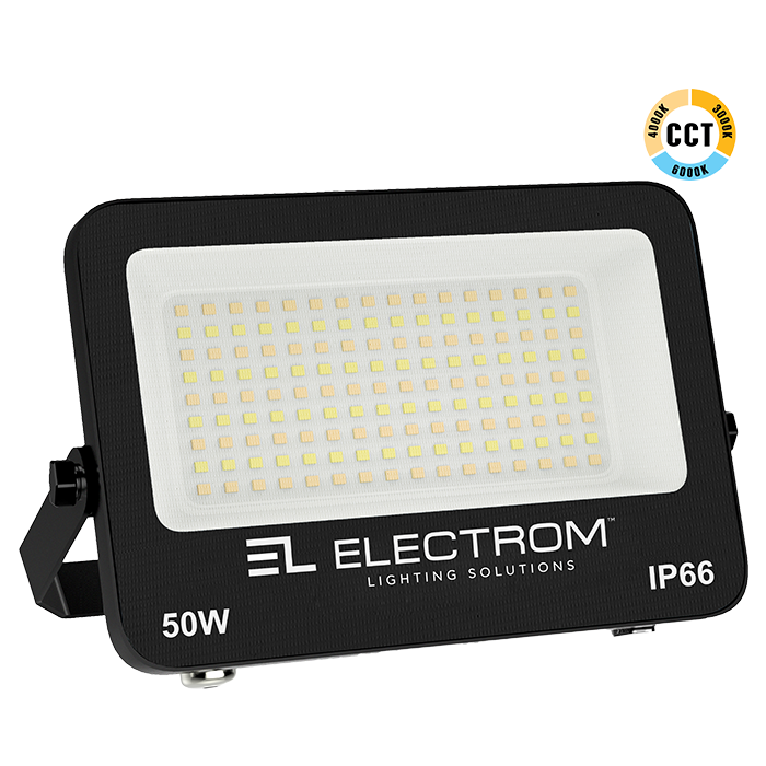 ΠΡΟΒΟΛΕΑΣ IP65 50W LED 3CCT ΜΑΥΡΟΣ ΜΙΝΙ
