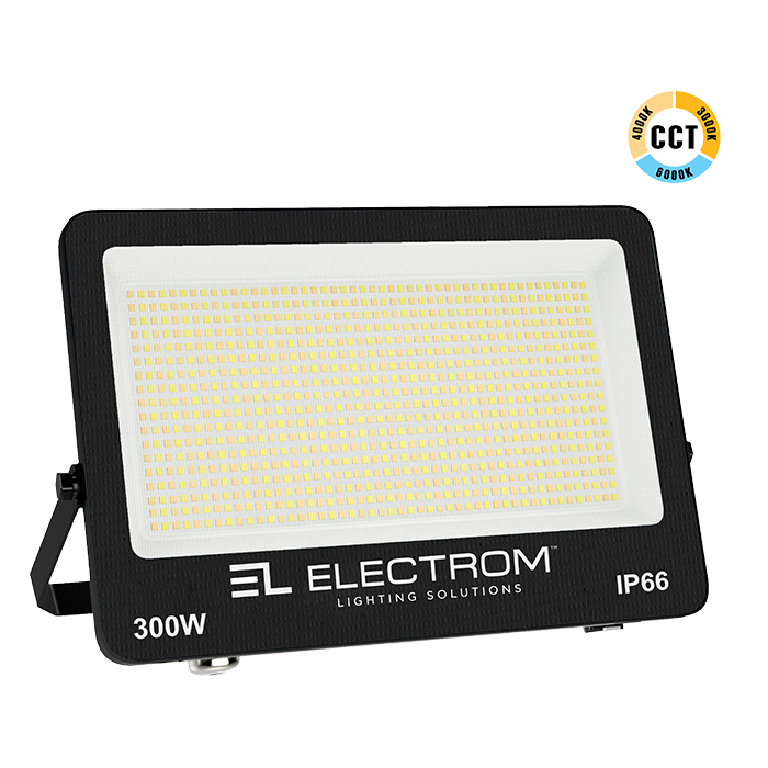 ΠΡΟΒΟΛΕΑΣ IP65 300W LED 3CCT ΜΑΥΡΟΣ ΜΙΝΙ