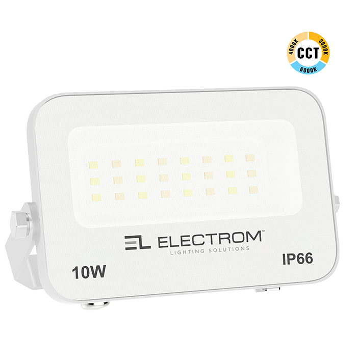 ΠΡΟΒΟΛΕΑΣ IP65 10W LED 3CCT ΛΕΥΚΟΣ ΜΙΝΙ