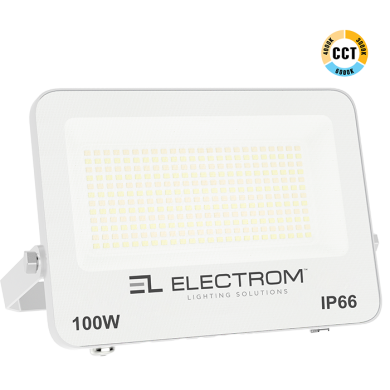 ΠΡΟΒΟΛΕΑΣ IP65 100W LED 3CCT ΛΕΥΚΟΣ ΜΙΝΙ