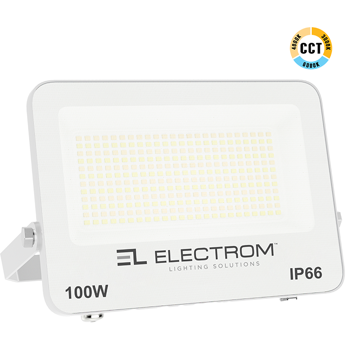 ΠΡΟΒΟΛΕΑΣ IP65 100W LED 3CCT ΛΕΥΚΟΣ ΜΙΝΙ