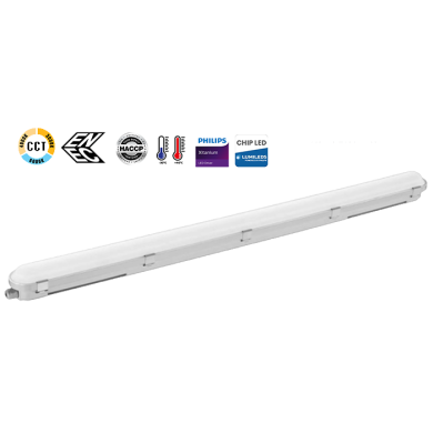 ΦΩΤΙΣΤΙΚΟ ΣΤΕΓΑΝΟ ΨΥΚΤΙΚΩΝ ΘΑΛΑΜΩΝ, IP66, 36W, 1,20M, 3CCT