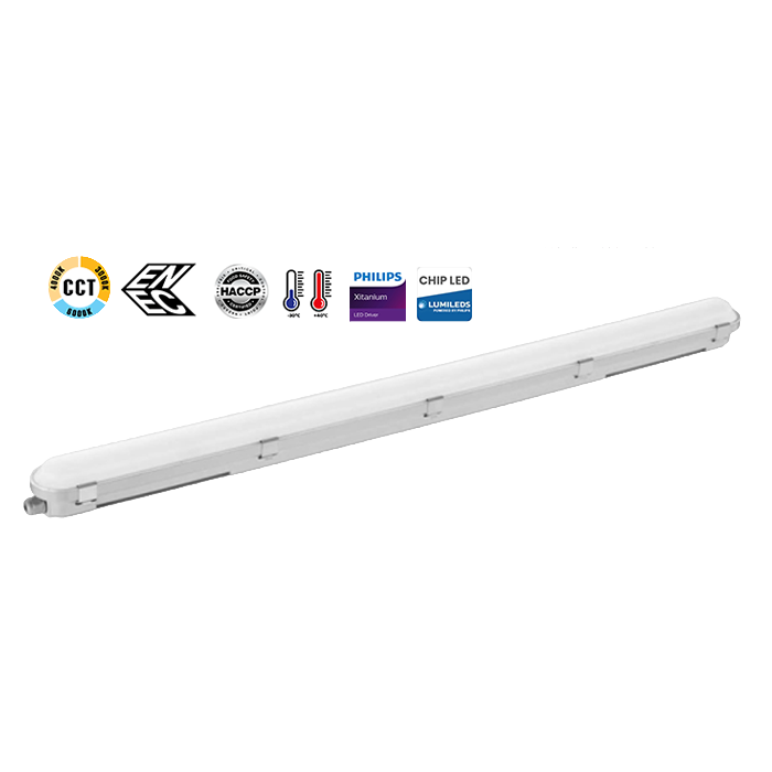ΦΩΤΙΣΤΙΚΟ ΣΤΕΓΑΝΟ ΨΥΚΤΙΚΩΝ ΘΑΛΑΜΩΝ, IP66, 55W, 1,50M, 3CCT