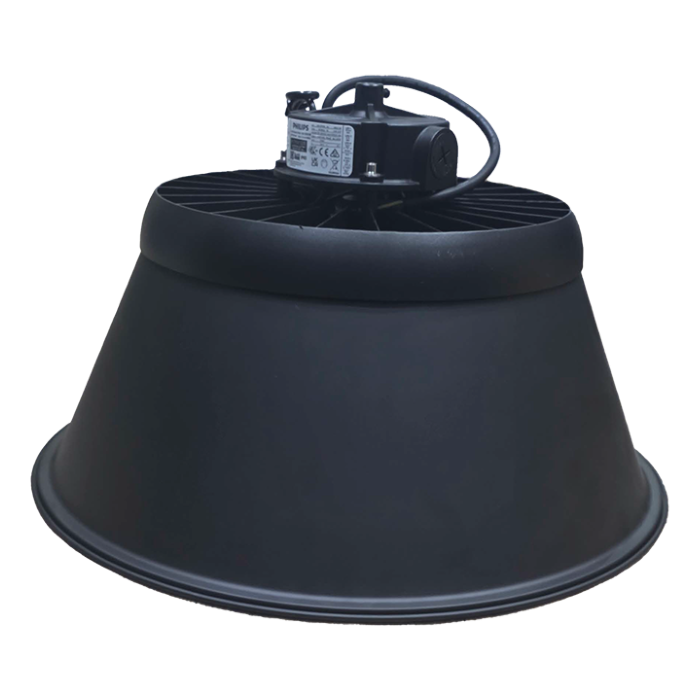 ΣΚΙΑΔΑ ΚΑΜΠΑΝΑΣ UFO PLUS 150-200W, Φ320mm ΜΑΥΡΗ ΜΑΤ