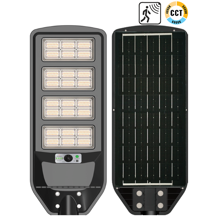 Ηλιακό Φωτιστικό Δρόμου IP65 ABS 200W LED 3CCT  Ενσωματωμένο Πάνελ