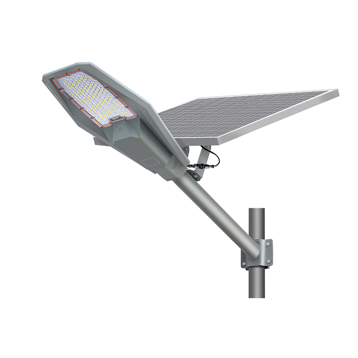 Ηλιακό Φωτιστικό Δρόμου IP65 Αλουμινίου 300W LED 6000Κ Ρυθμιζόμενο Πάνελ